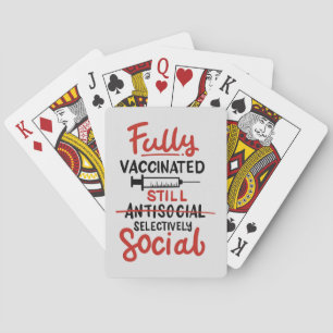 Vaccinerat antisocialt COVID 19 vaccin Casinokort