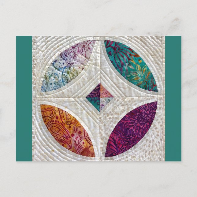 Vaccinerat batikvykort vykort (Framsida)