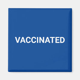 Vaccinerat, blåvitt anpassade magnet