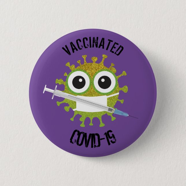 Vaccinerat COVID-19 Knapp (Framsida)