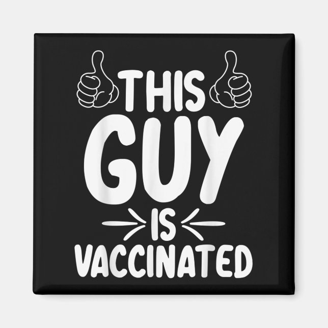 Vaccinerat Humor Graphic Quote Pro Vaccinat Magnet (Framsidan)