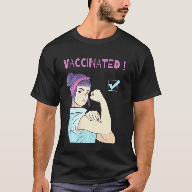 Vaccinerat i Tro vid vaccinationer Vaccinering A T Shirt (Framsida)
