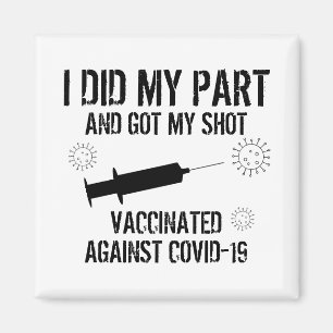 Vaccinerat mot Covid 19   Jag gjorde min del Magnet