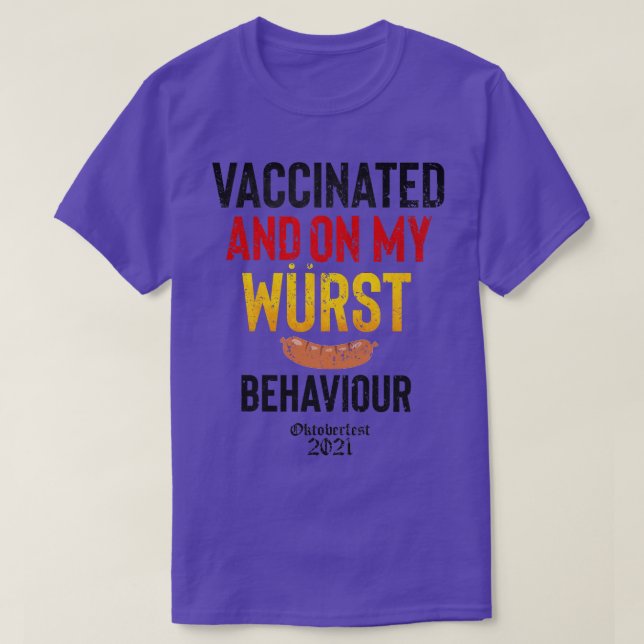 Vaccinerat på mitt västerländska beteende 2021 t shirt (Design framsida)