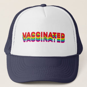 Vaccinerat pride lgbt gay queer rainbow retro keps
