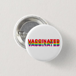 Vaccinerat pride lgbt gay queer rainbow retro knapp