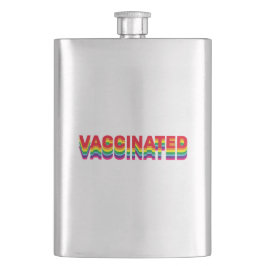 Vaccinerat pride lgbt gay rainbow retro färg fickplunta