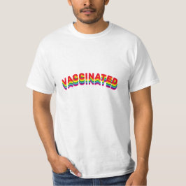 Vaccinerat pride lgbt lgbtq gay kurved t shirt