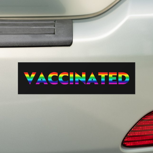 Vaccinerat pride lgbt lgbtq gay rainbow färg bil bildekal (På Bil)
