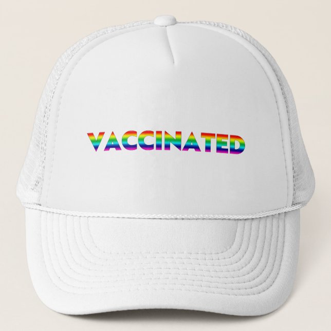 Vaccinerat, Pride lgbt lgbtq gay rainbow färg Keps (Framsida)