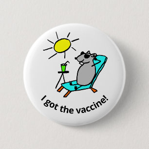 Vaccinerat Råtta på vaccinering Knapp