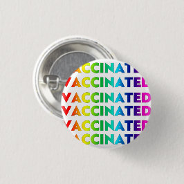 Vaccinerat regnbåge pride lgbt lgbtq gay mönster knapp