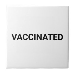 Vaccinerat, svart vitt anpassade kakelplatta