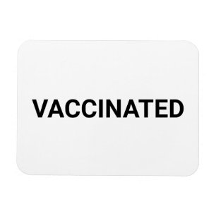 Vaccinerat, svart vitt anpassade magnet