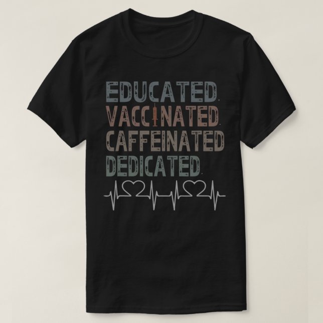 Vaccinerat vaccin Pro Vaccination T Shirt (Design framsida)