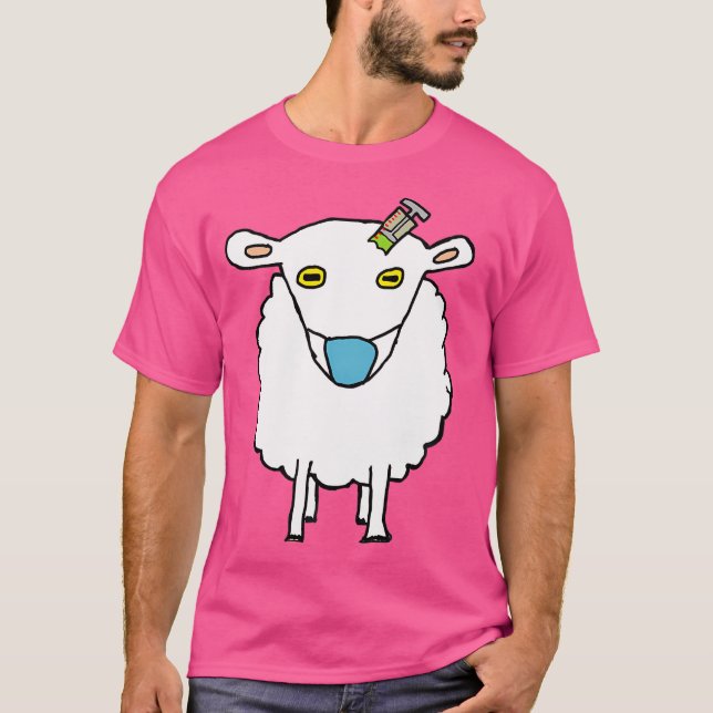 Vaccinering av får mot vax t shirt (Framsida)