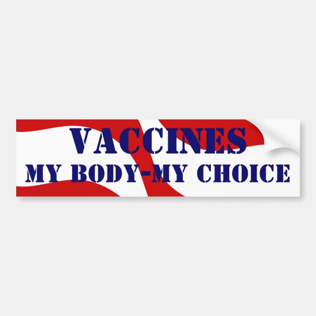 VACCINES - MY BODY - MY VALY Big Pharma Greed Bildekal (Framsidan)
