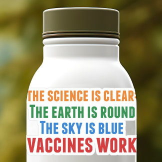 Vaccines Work Pro Vaccination Science Quote bärbar Klistermärken