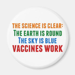 Vaccines Work Pro Vaccination Science Quote Magnet