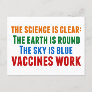 Vaccines Work Pro Vaccination Science Quote Vykort