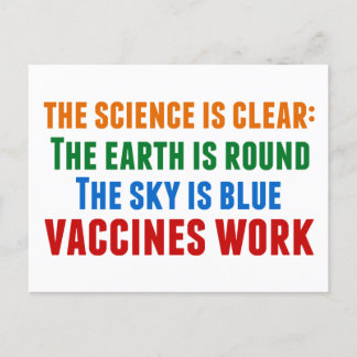 Vaccines Work Pro Vaccination Science Quote Vykort