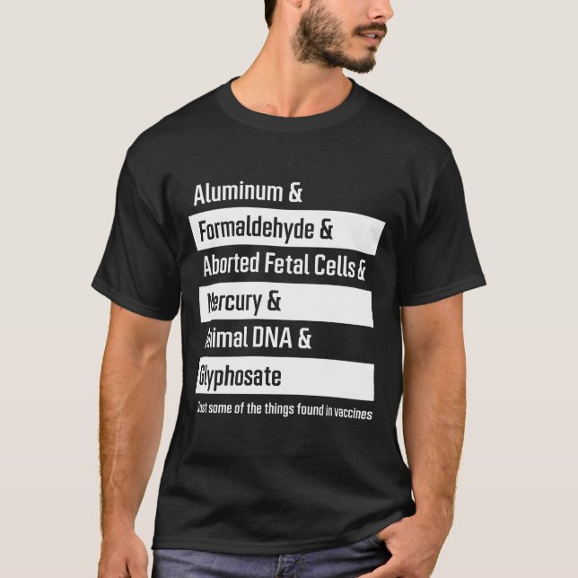 Vacciningredienser - Vaccinationsgåva T Shirt (Framsida)