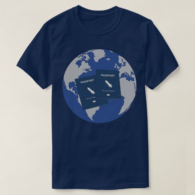 Vaccinpass T Shirt (Design framsida)