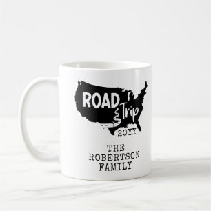 Vacering av anpassningsbar-familj Family Road Re Kaffemugg