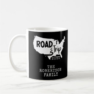 Vacering av anpassningsbar-familj Family Road Re Kaffemugg