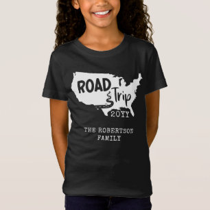 Vacering av anpassningsbar-familj Family Road Re T Shirt