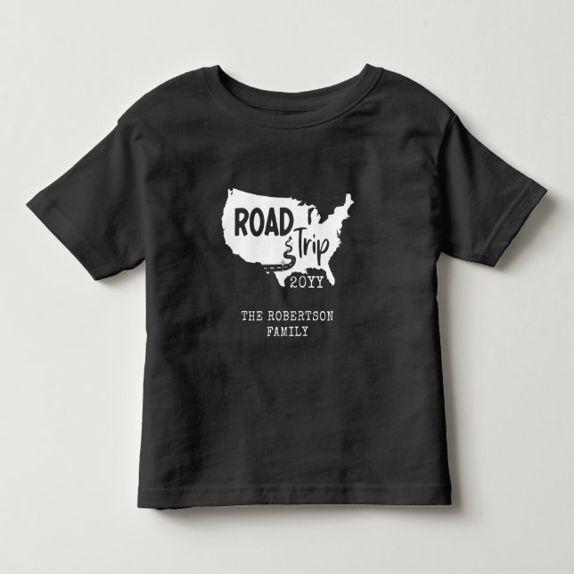 Vacering av anpassningsbar-familj | Family Road Re T Shirt (Framsida)