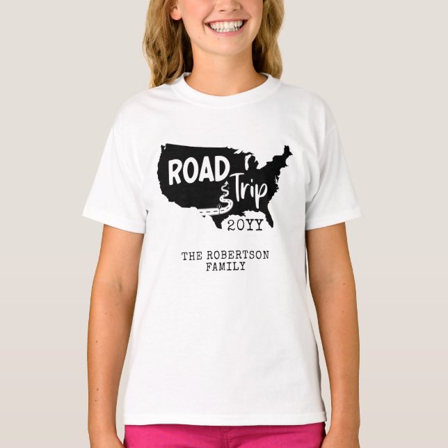 Vacering av anpassningsbar-familj | Family Road Re T Shirt (Framsida)