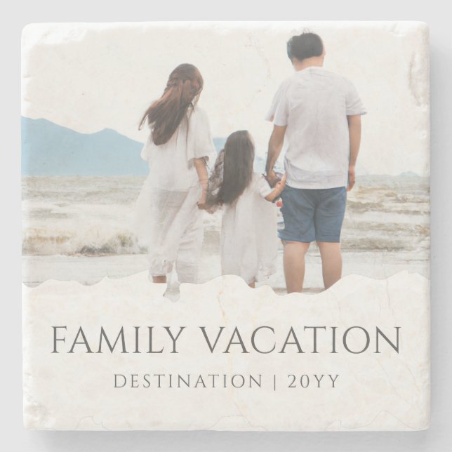 Vacering av elegant-familj | Foto för familjen Res Stenunderlägg (Framsidan)