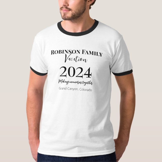 Vacering av personlig-familj t shirt (Framsida)