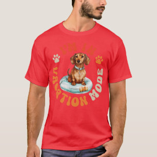 Vaceringsläge för Dachshund-Hund T Shirt