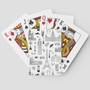 Vacitet i Europa Mönster Casinokort