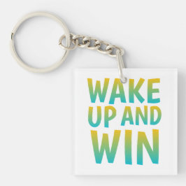Väck dig upp och vinn motiverande typografi