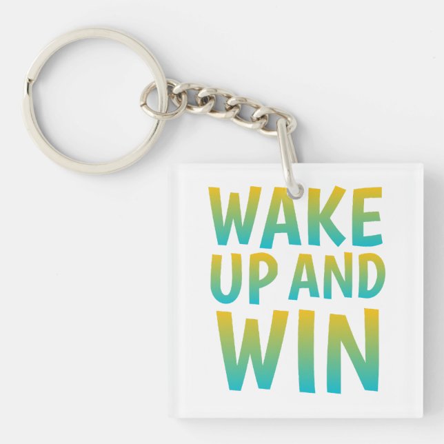 Väck dig upp och vinn motiverande typografi (Framsidan)