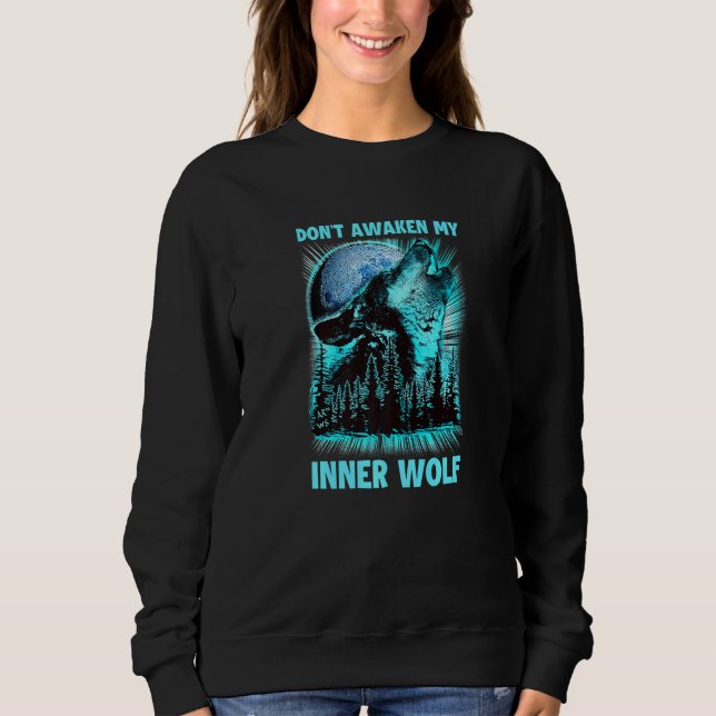 Väck Inte Min Inre Varg T Shirt (Framsida)