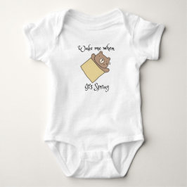 Väck mig när det är vår baby  t shirt