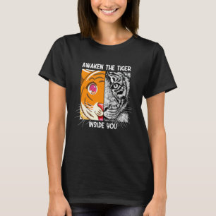 Väck Tigern Inom Dig Rovdjur Katt Sibirisk T Shirt