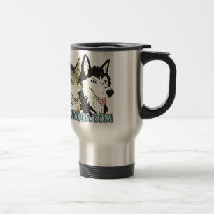 Väck till snön förföljer travel mug resemugg