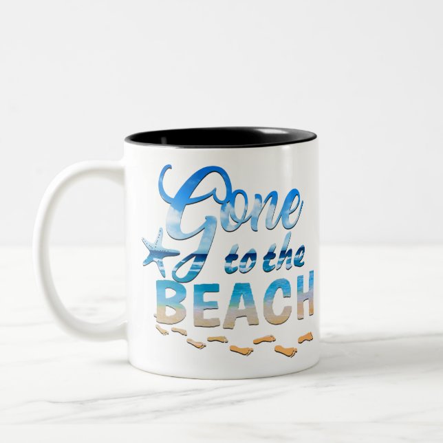 Väck till stranden Två-Tonad mugg (Vänster)