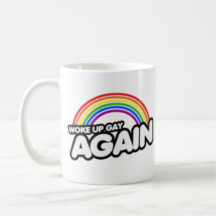 Väck upp gay igen kaffemugg