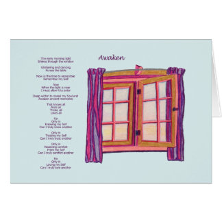 Väcka kortet hälsningskort