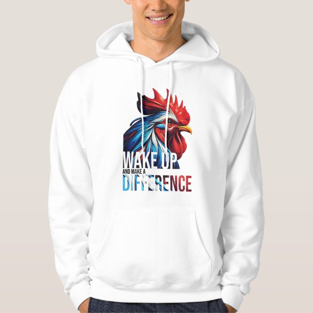 VACKA UPP OCH GÖR EN SKILLNAD HOODIE (Framsida)