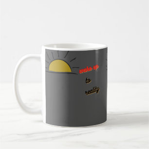 väcka verkligheten kaffemugg