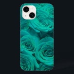 Vackal teal grönt ro teal-blommor<br><div class="desc">Delikat Teal Elegance: En bukett av att försköna teal ro,  som fångar både lugn och ära. Helt designat för en aning sofistikering i alla miljöer.</div>