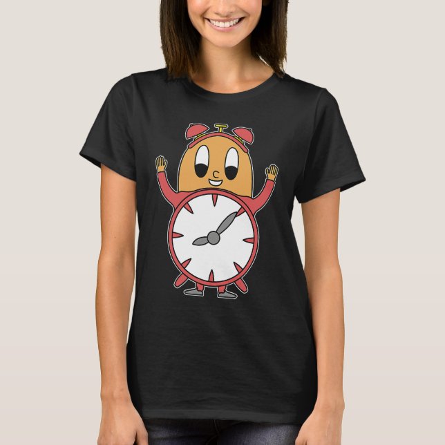 Väckarklocka Ägg T Shirt (Framsida)