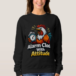 Väckarklocka med attityd, eldkastare-citat. t shirt